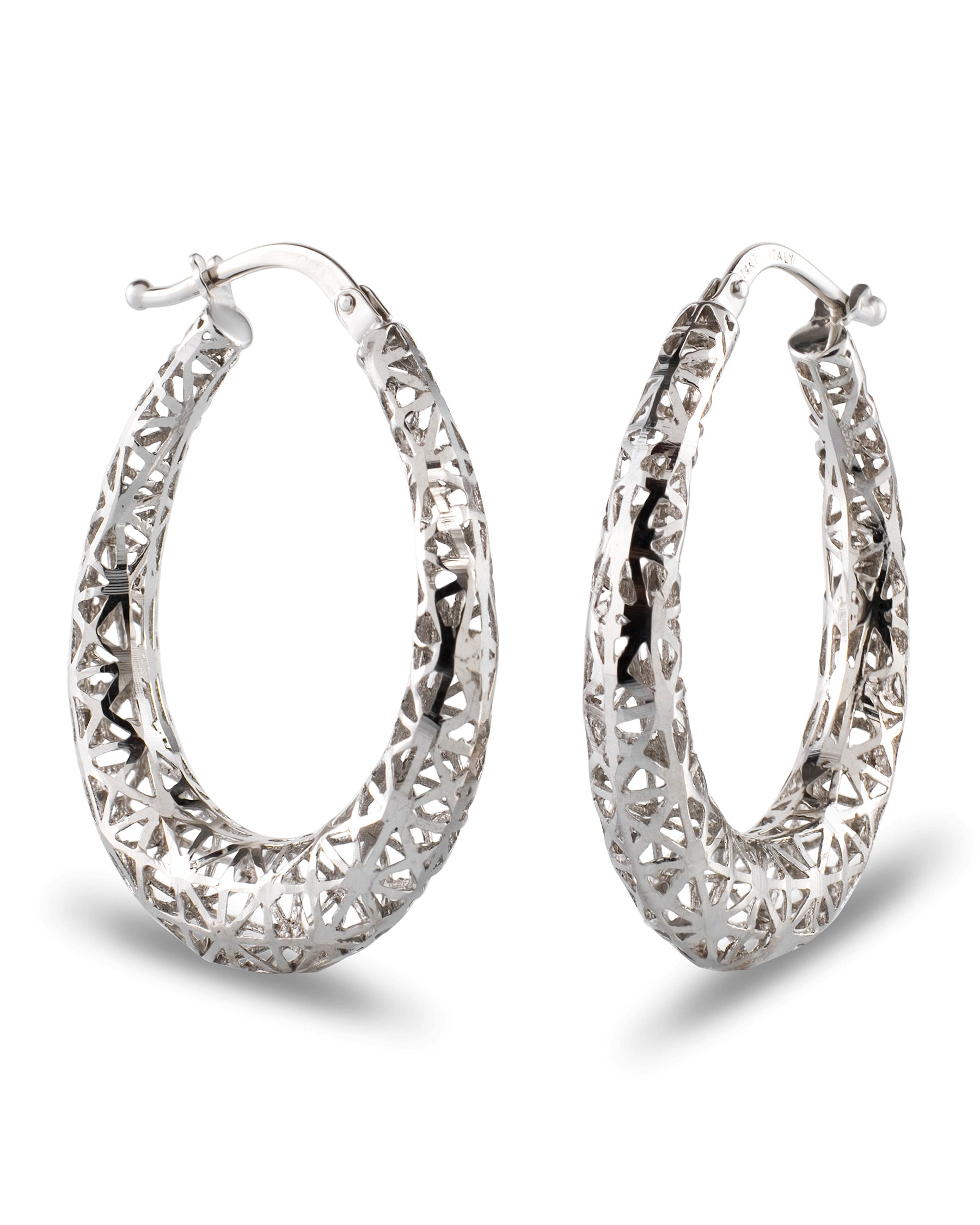 Stunning White Gold Earrings – Designer Collection by Nalin Co
