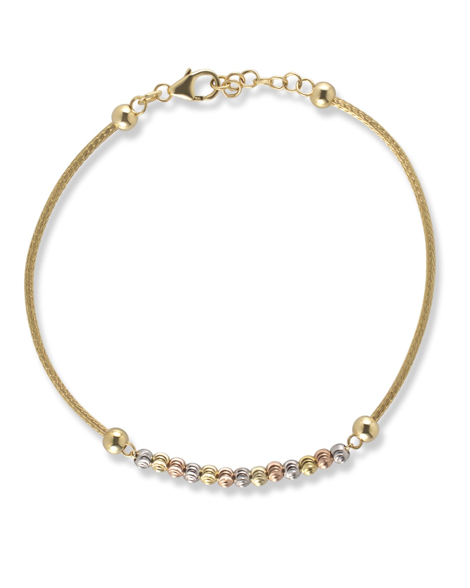 14K Gold Beaded Bracelet
