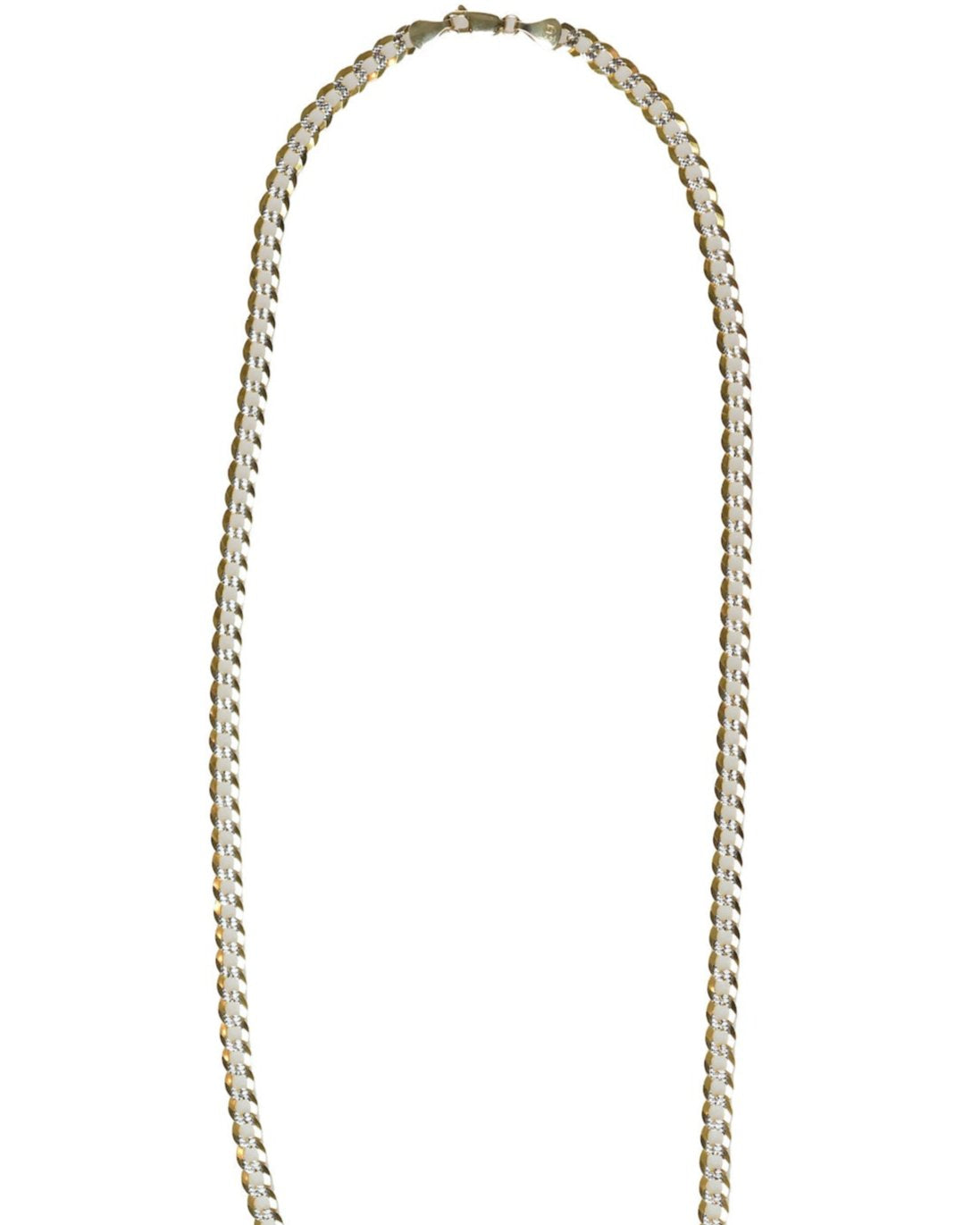 14K Gold 24inch Cuban Pave Chain Necklace - Refined Luxury by Nalin & Co