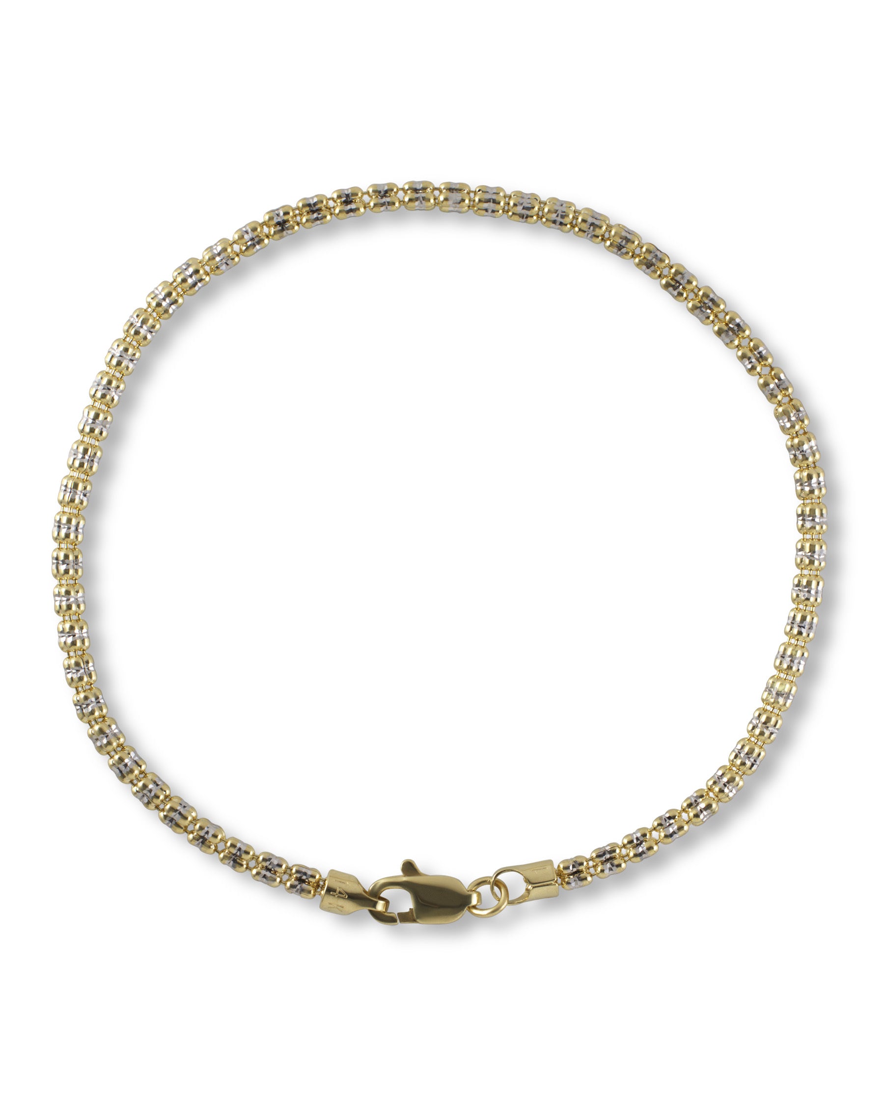 14K Gold Diamond Cut Bracelet - Radiant Elegance by Nalin & Co