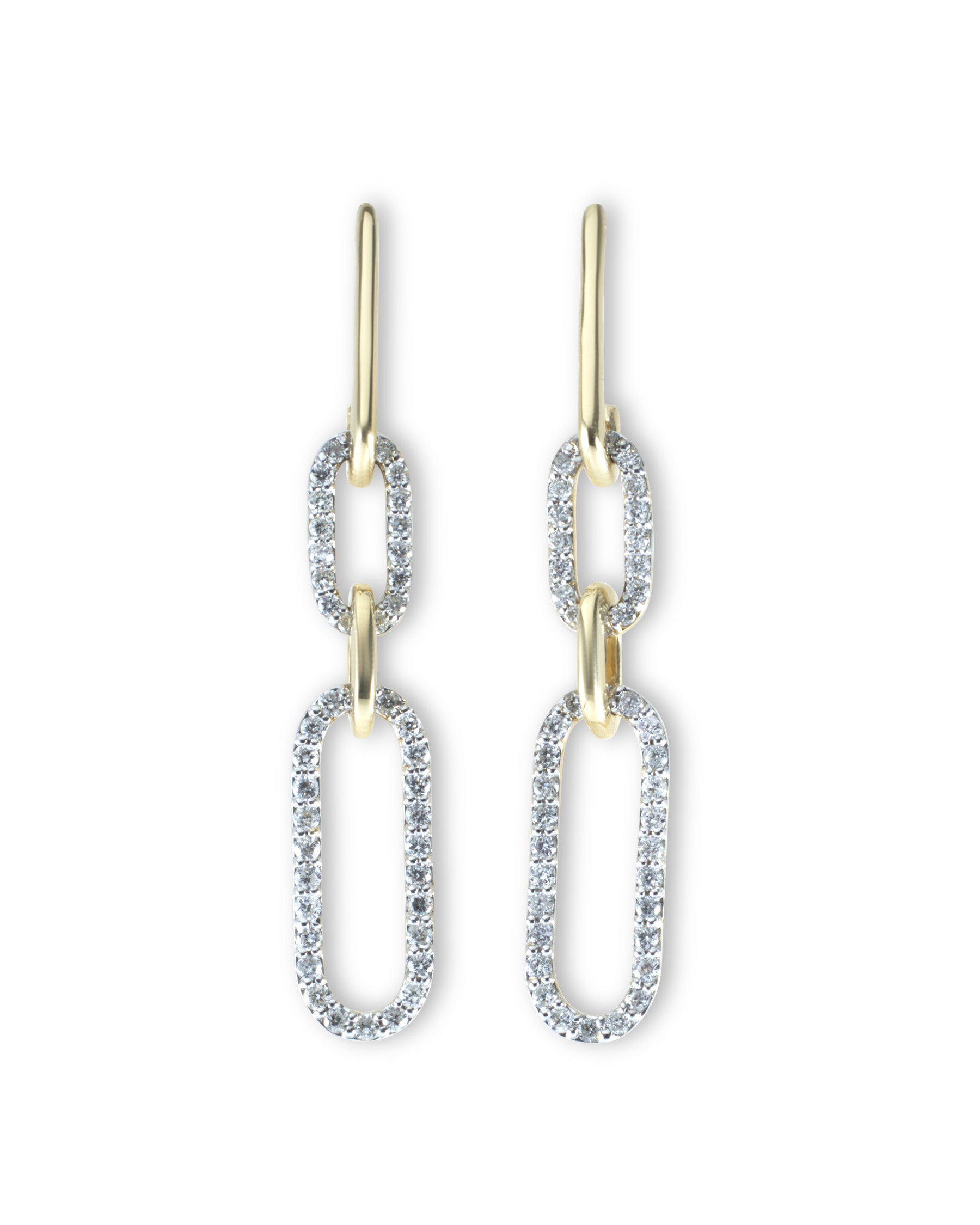 14K Gold Diamond-Engraved Earrings - Exquisite Brilliance by Nalin & Co