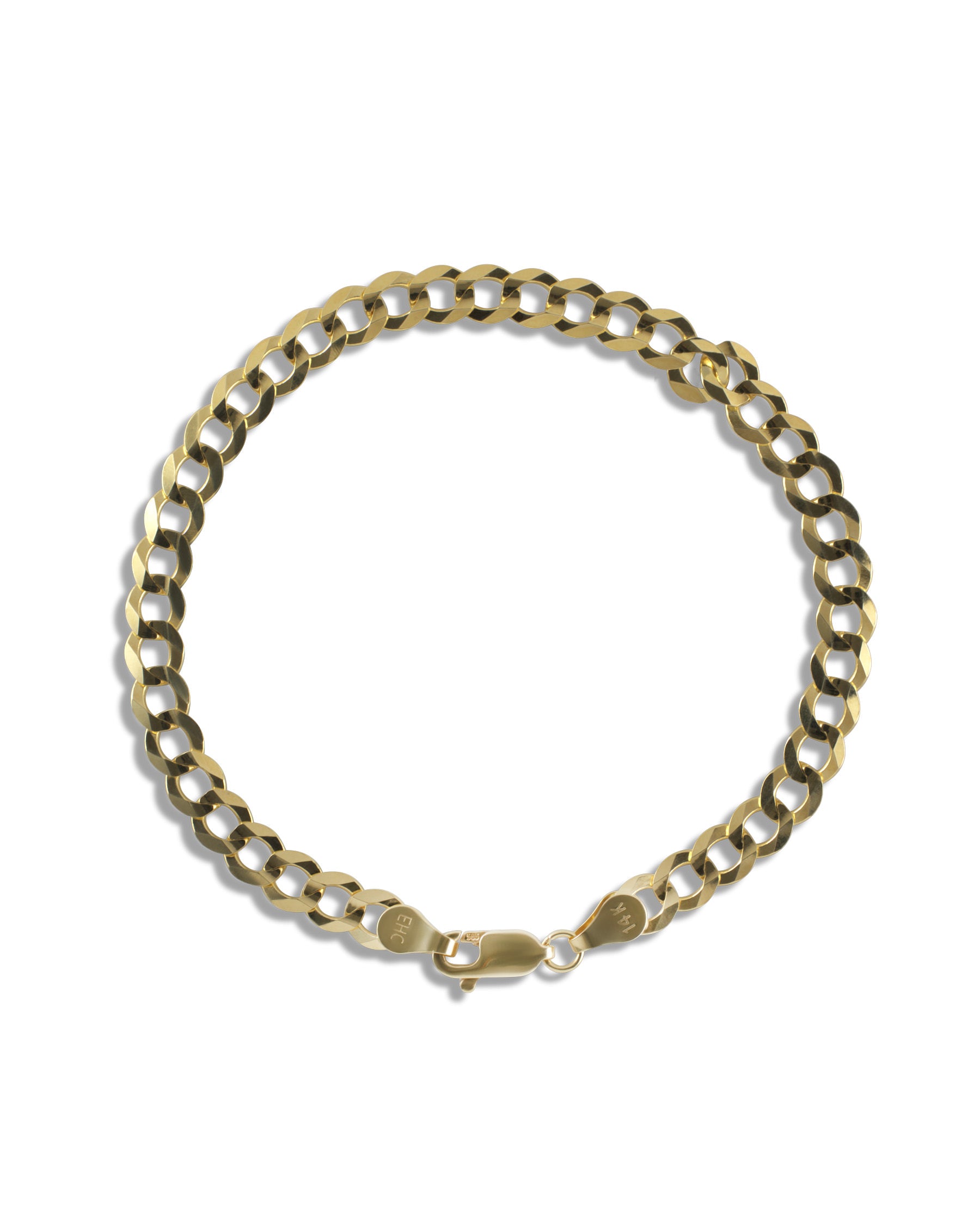 Solid 14K Cuban Bracelte - Refined Luxury by Nalin & Co