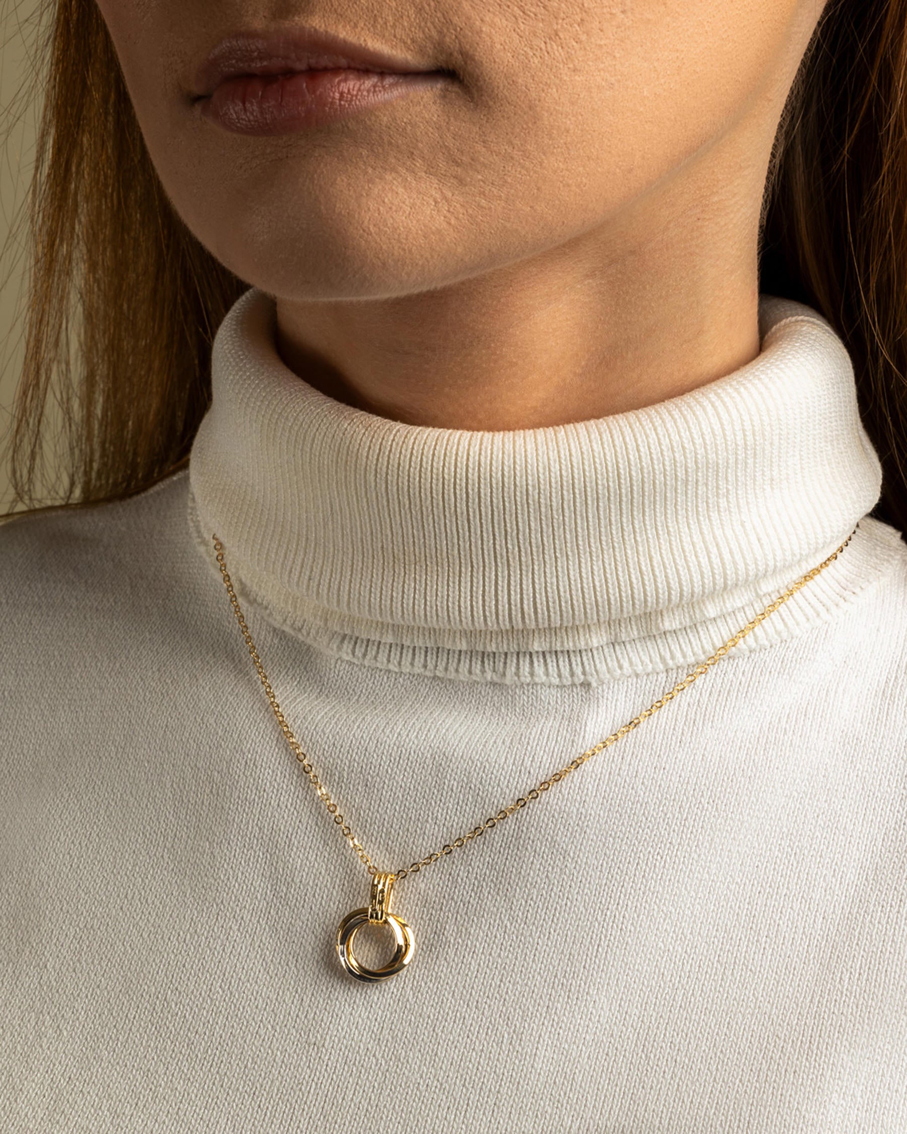 14K Gold Tranquil Triad Necklace - Refined Beauty by Nalin & Co