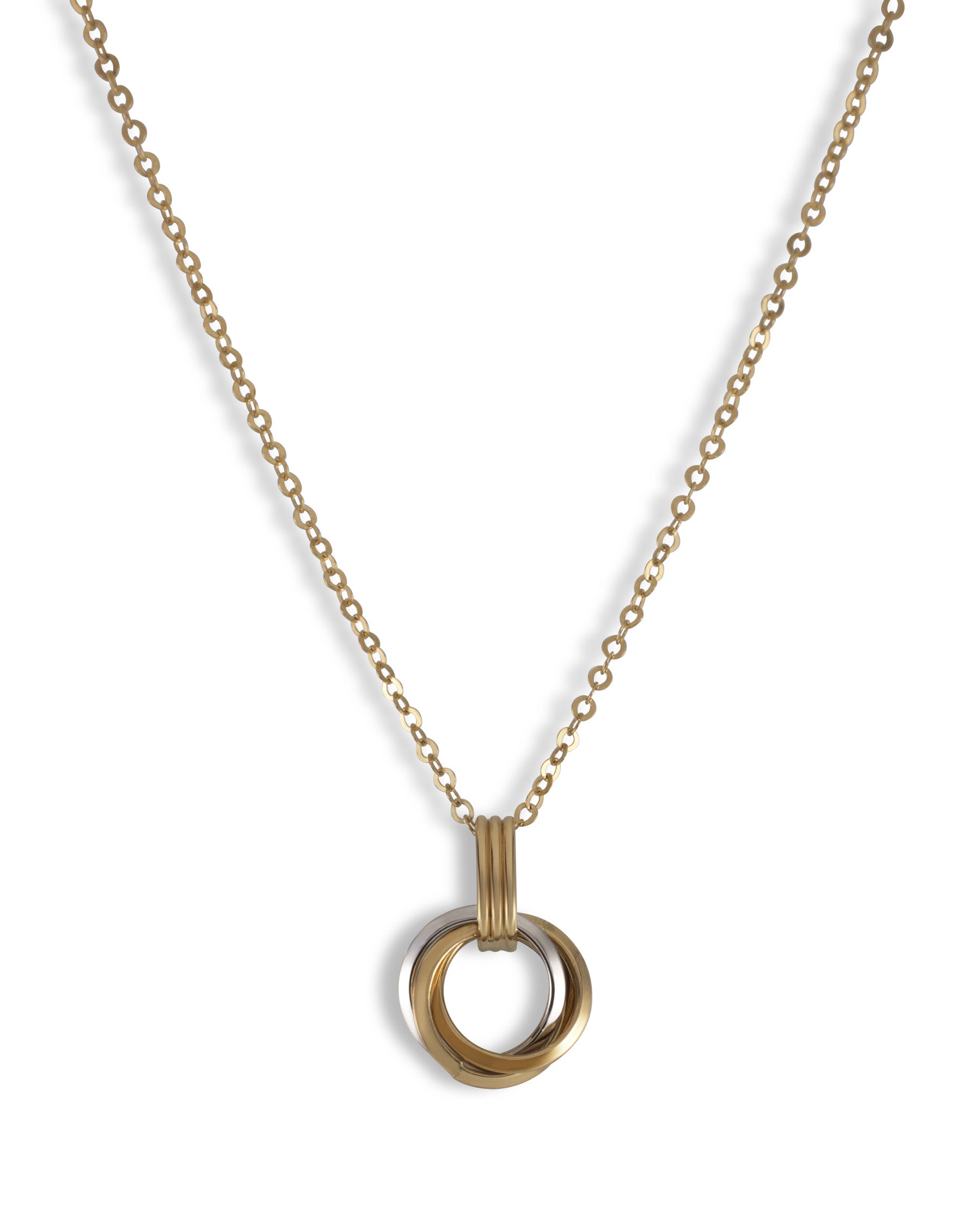 14K Gold Tranquil Triad Necklace - Refined Beauty by Nalin & Co