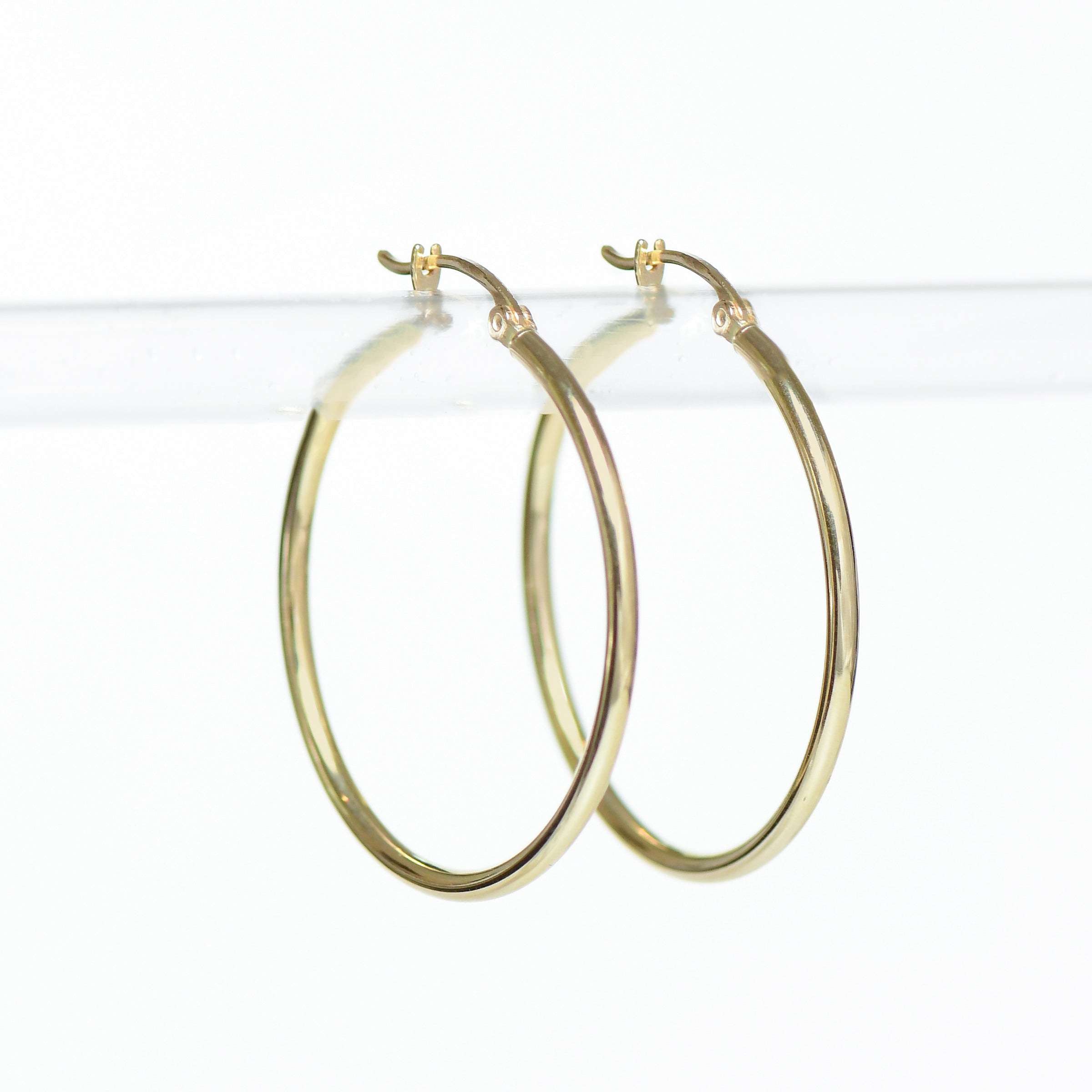 Nalin & Co. Premium Designer Gold Hoop Earrings