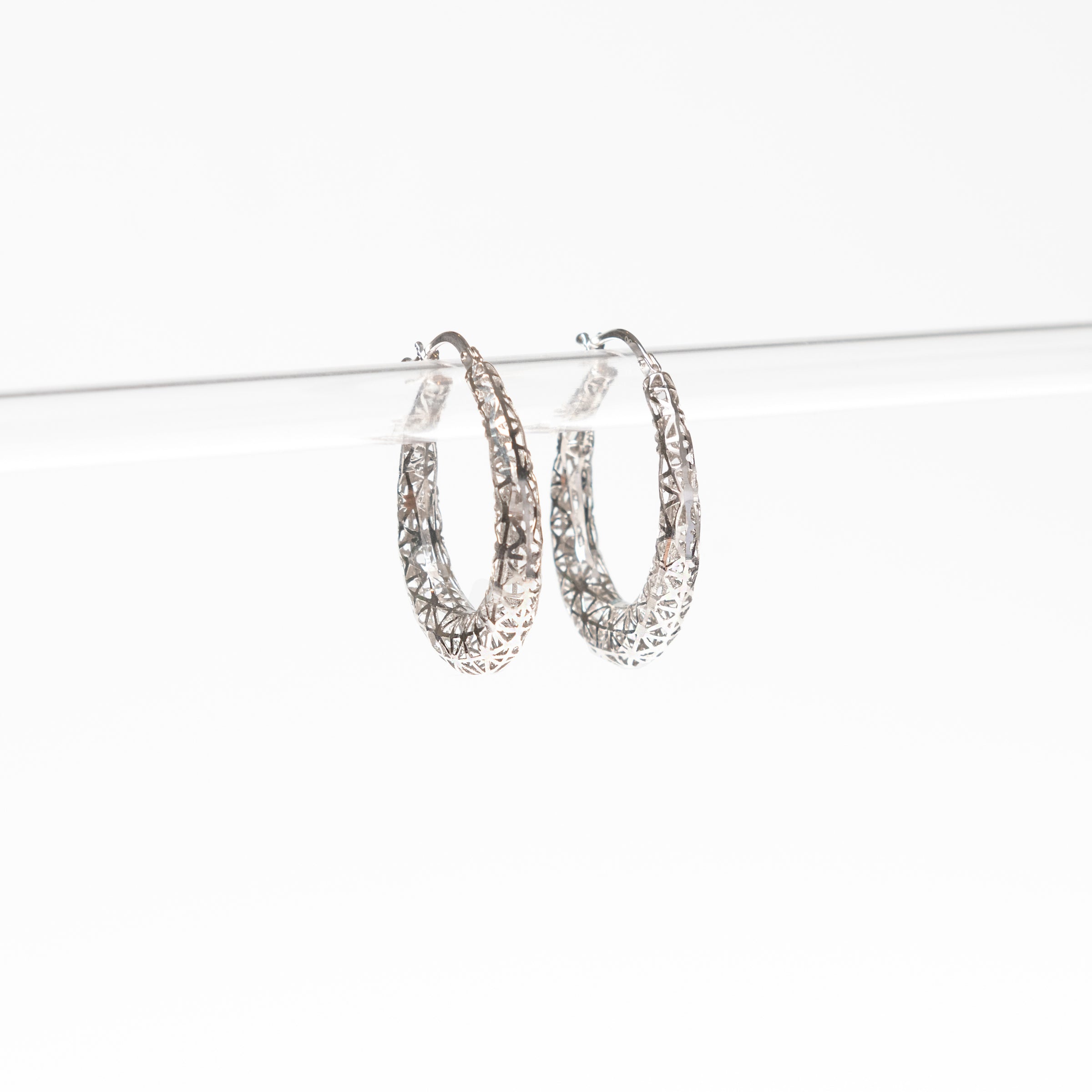 Stunning White Gold Earrings – Designer Collection by Nalin Co
