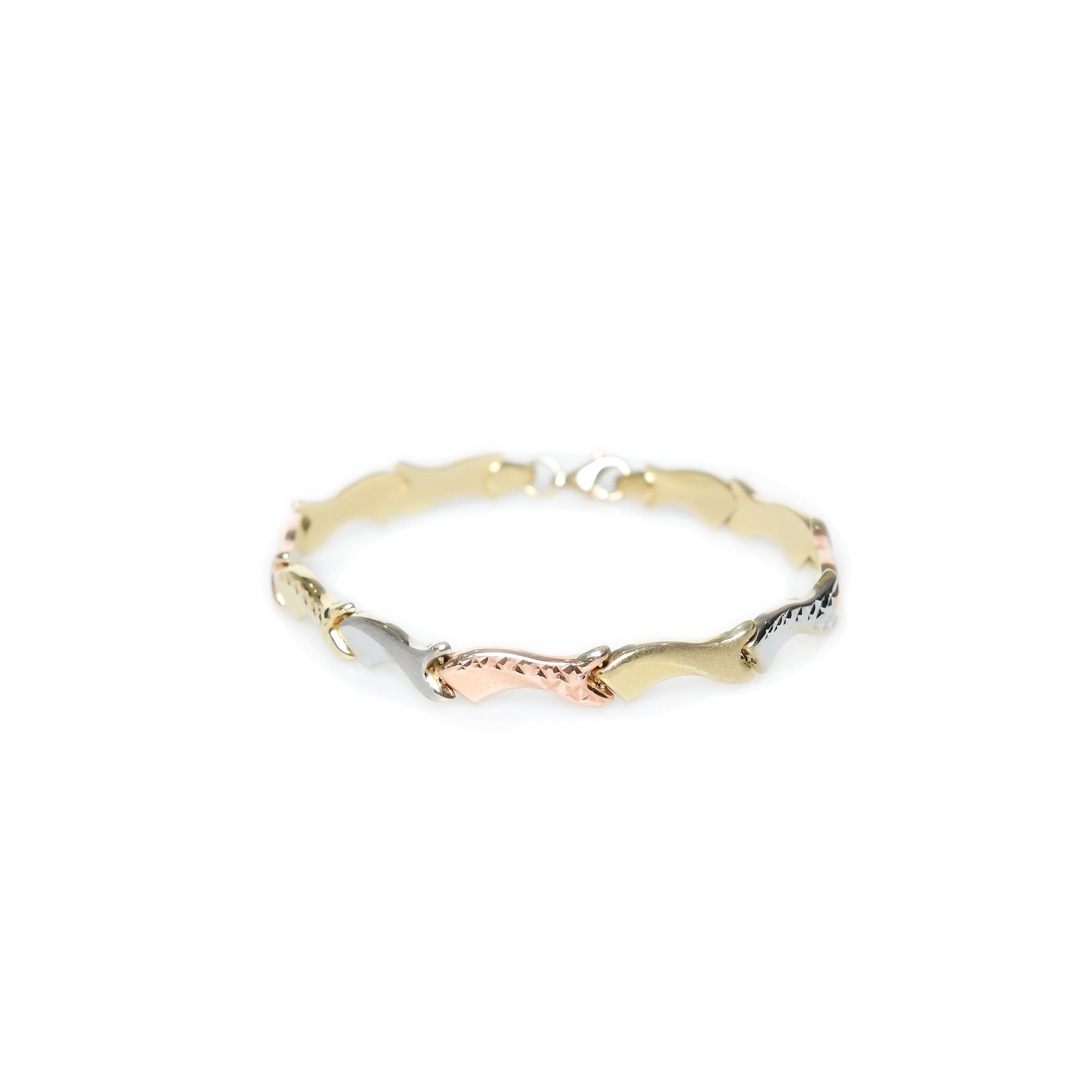 14K Gold Fancy Bracelet - Elegant Charm by Nalin & Co
