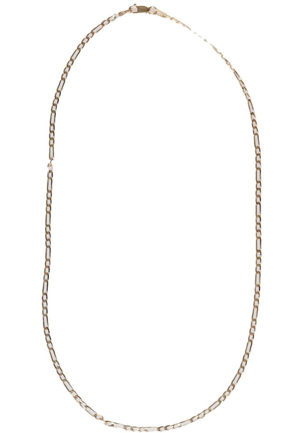 14K Gold Figaro Chain Necklace - Classic Elegance by Nalin & Co
