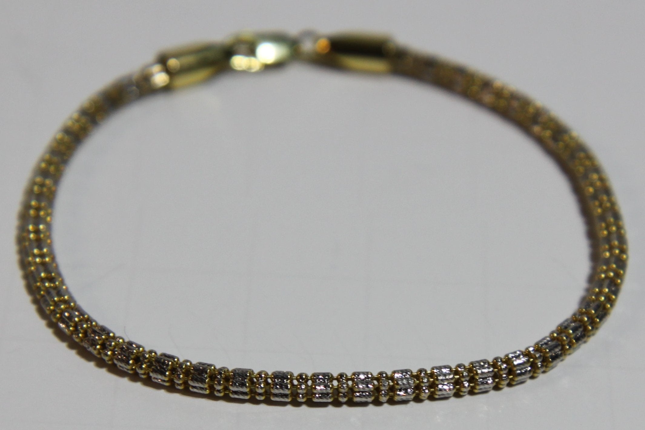 14K Gold Diamond Cut Bracelet - Radiant Elegance by Nalin & Co
