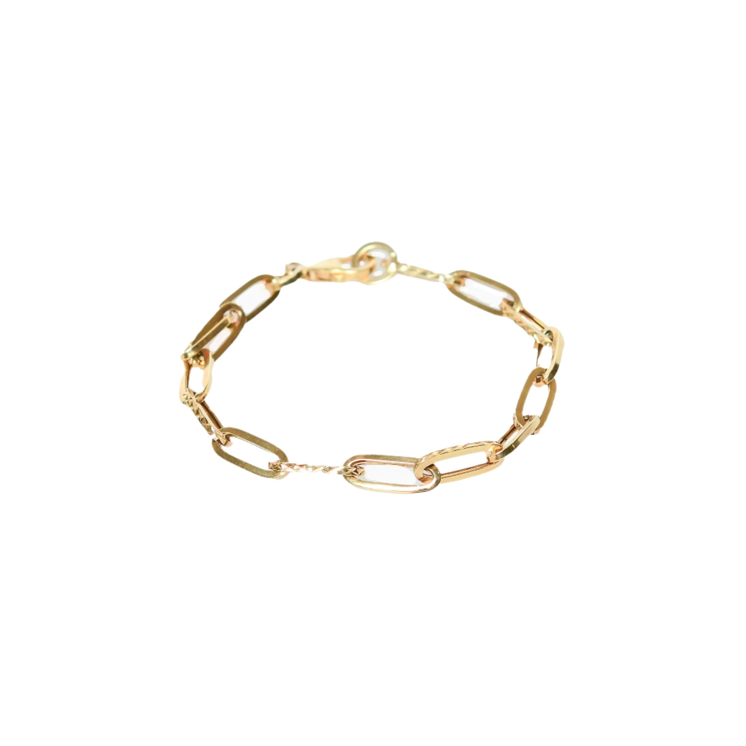 Paper Clip Bracelet - Modern Elegance by Nalin & Co
