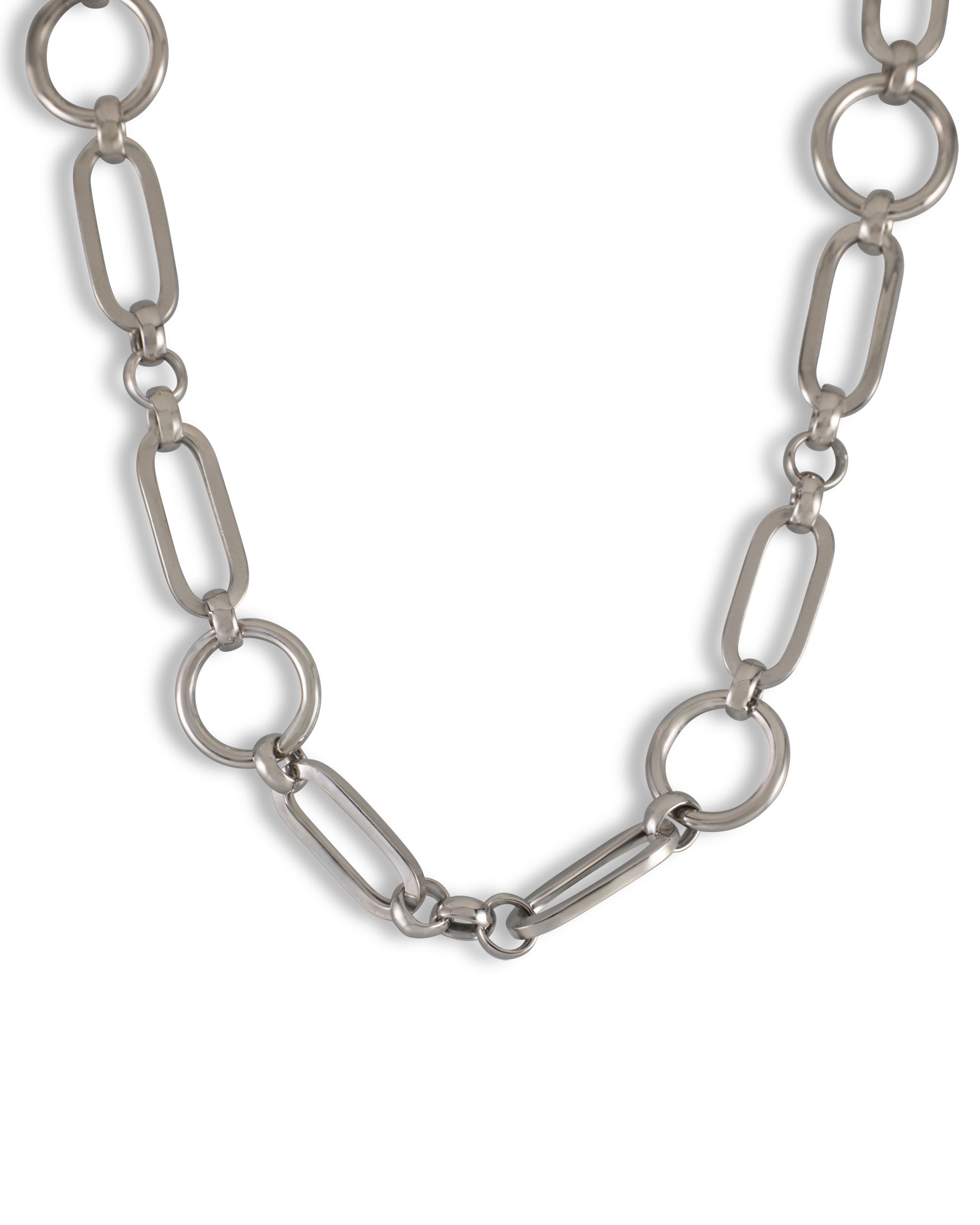 Italian Silver Linked Necklace - Refined Craftsmanship by Nalin & Co

