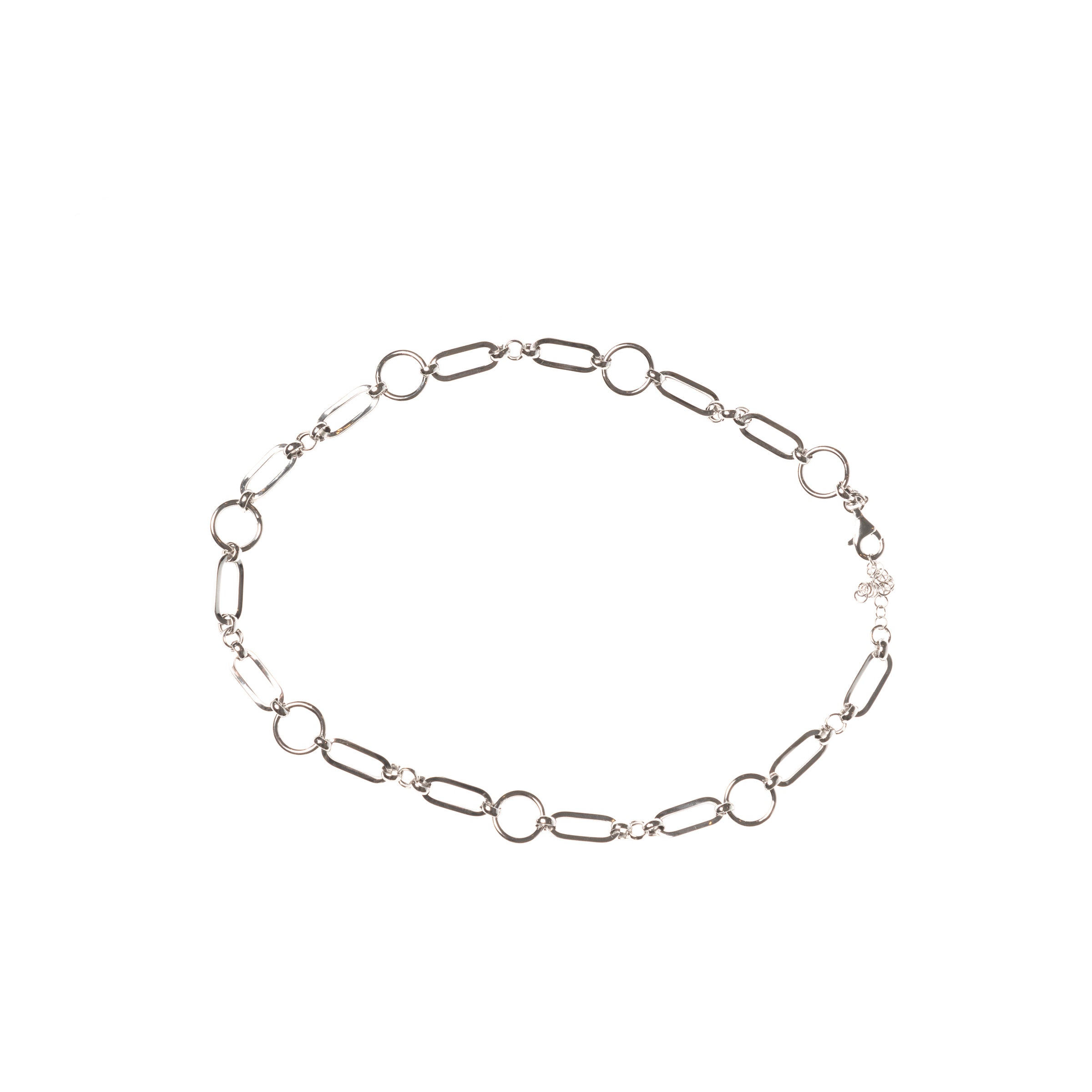 Italian Silver Linked Necklace - Refined Craftsmanship by Nalin & Co
