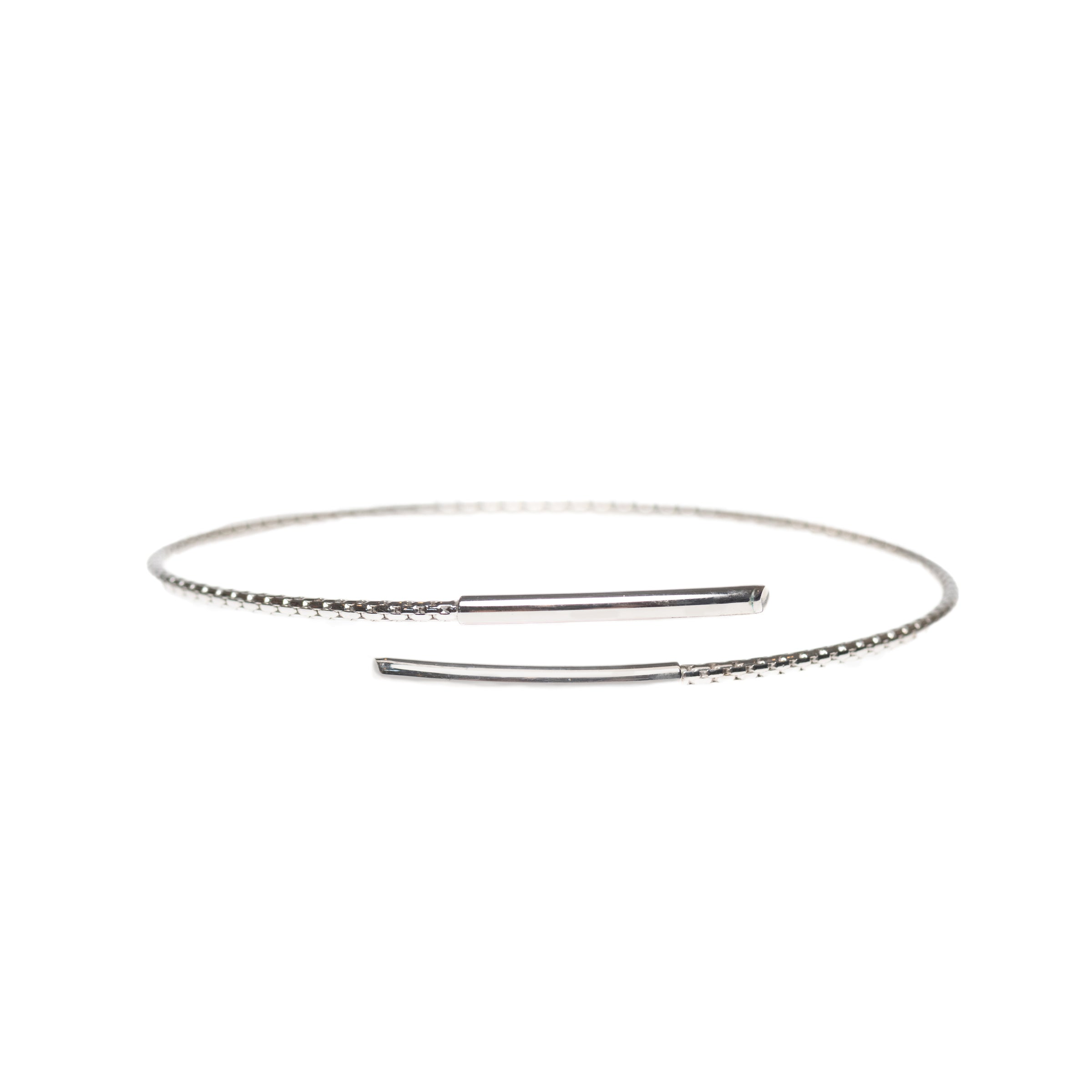 Sleek Silver Bangle - Modern Elegance by Nalin & Co
