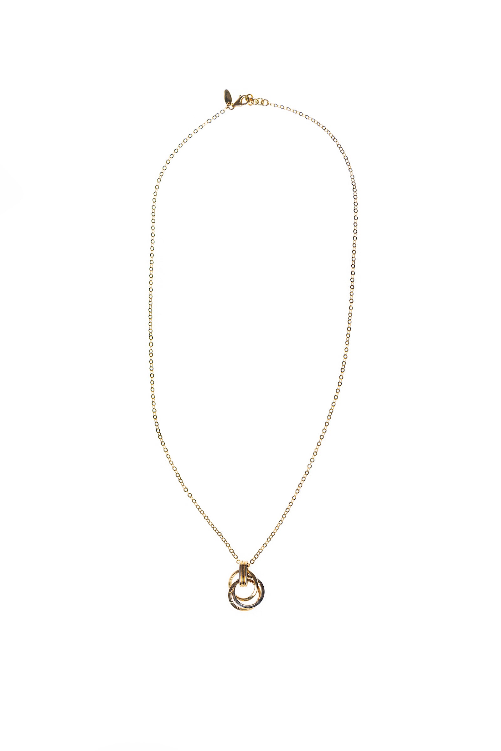 14K Gold Tranquil Triad Necklace - Refined Beauty by Nalin & Co
