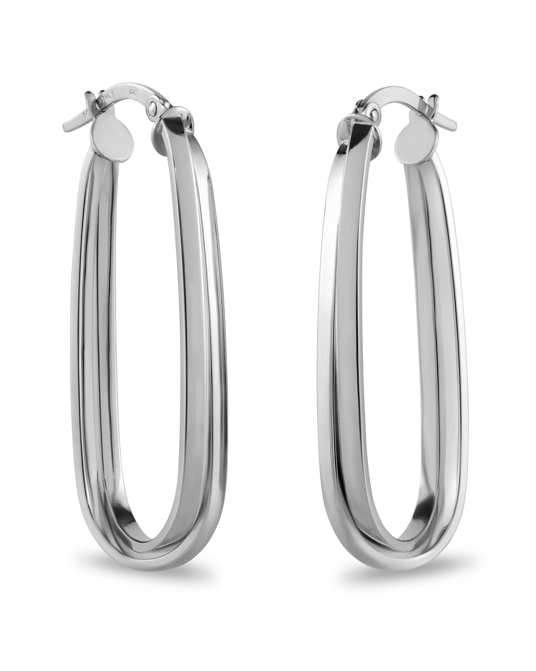 Timeless Elegance 14K White Gold  Earrings – Nalin & Co
